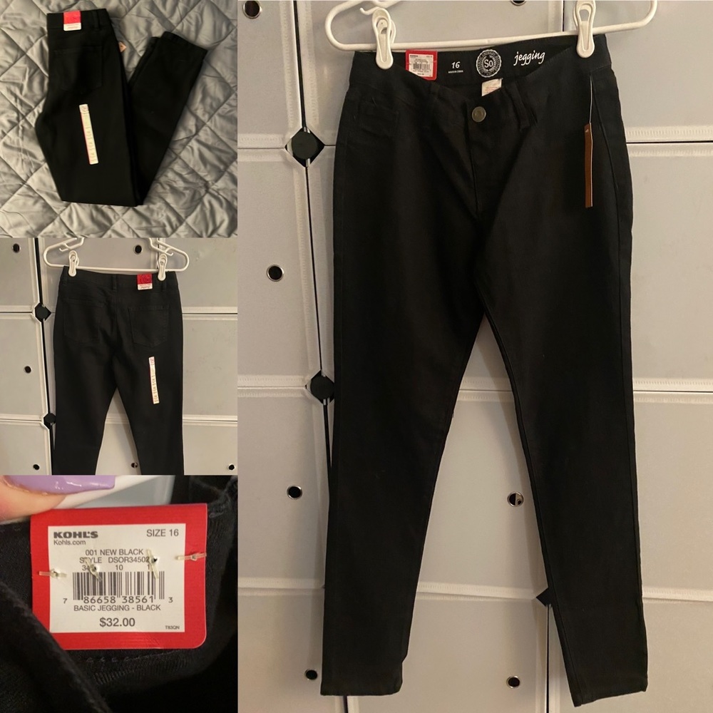 Black jeggings